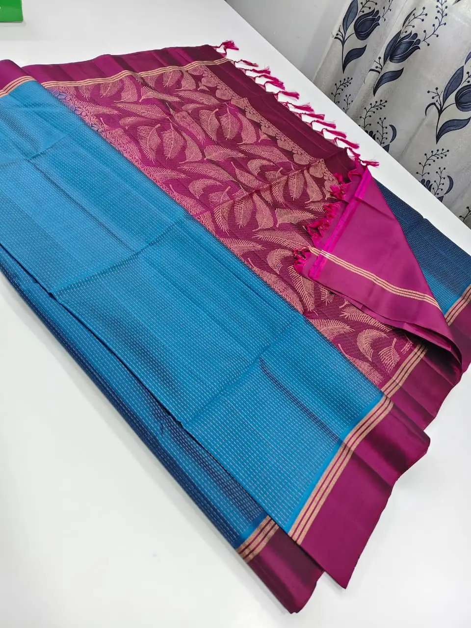 Semi Soft Silk Butta Body Designed Sarees– Blue & Purple